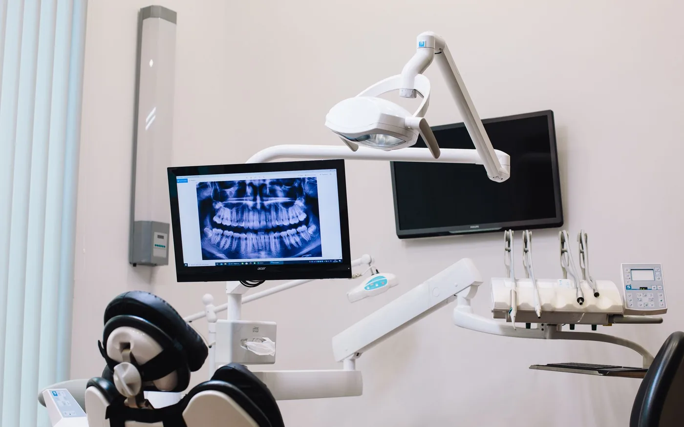 Dental operatory with computer and dental equipment